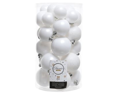 kaemingk-shatterproof-baubles-mixed-pack-30