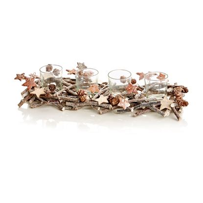 premier-sparkle-twig-4-tea-light-holder-with-cones