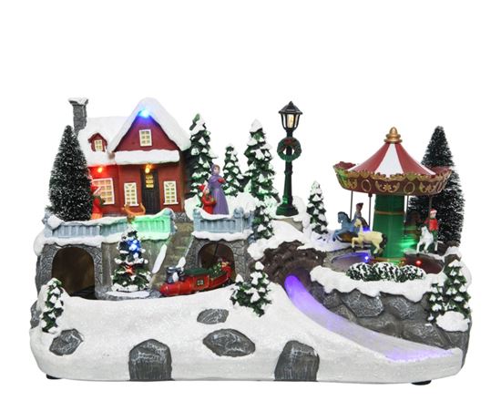 kaemingk-led-fibre-optic-christmas-village