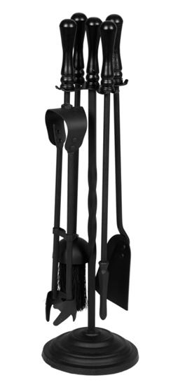 hearth--home-black-companion-set-with-round-base-5-piece
