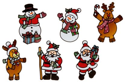 premier-santa-snowman-window-clings