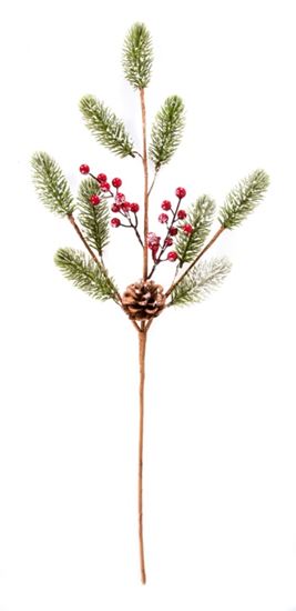 premier-natural-green-fir-spray-red-berry-cone