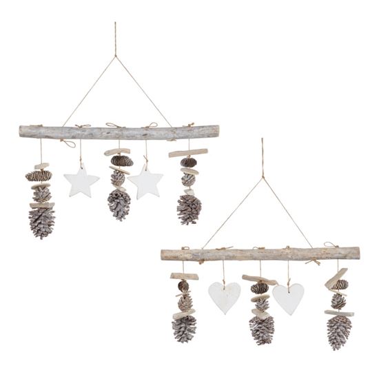 premier-pine-cone-heart-star-wall-decoration
