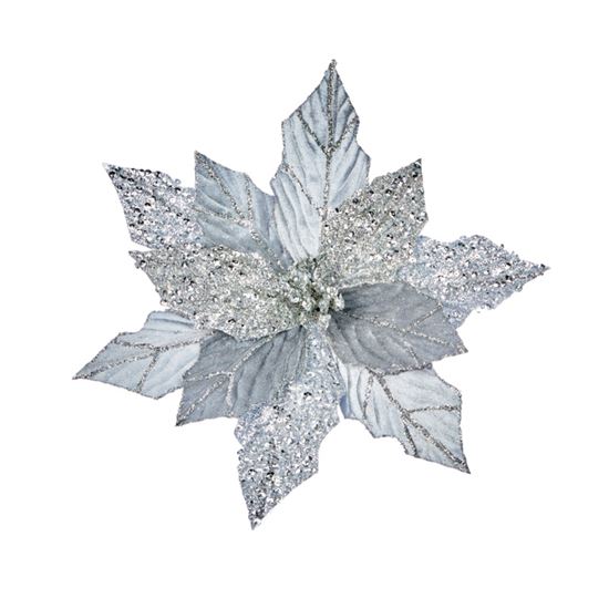 premier-silver-glitter-velvet-poinsettia