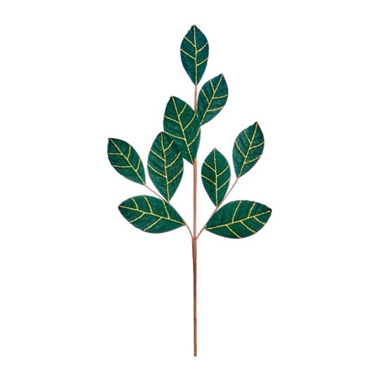 premier-green-velvet-magnolia-leaf-spray
