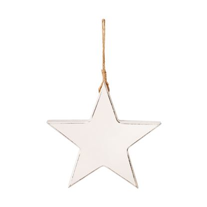 premier-white-wood-star-hanging-decoration