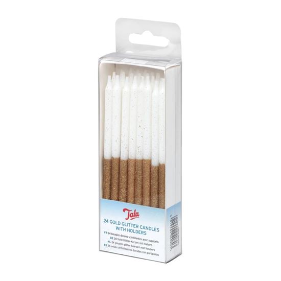 tala-24-gold-glitter-candles