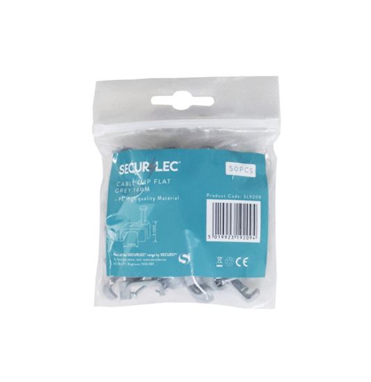 securlec-cable-clip-flat-grey