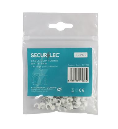 securlec-cable-clip-round-white