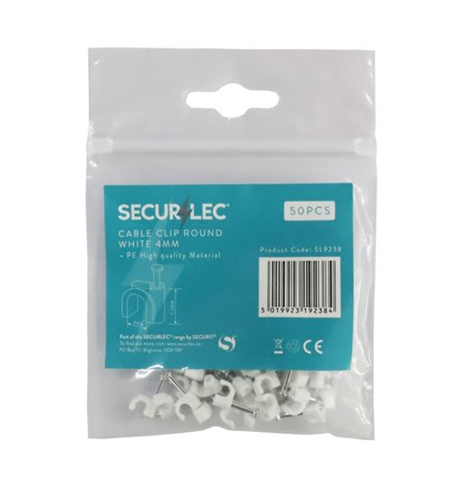 securlec-cable-clip-round-white