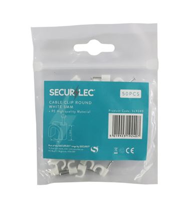 securlec-cable-clip-round-white