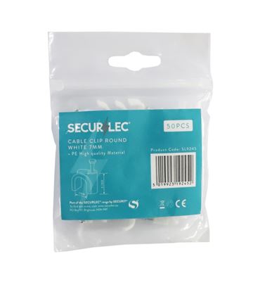 securlec-cable-clip-round-white