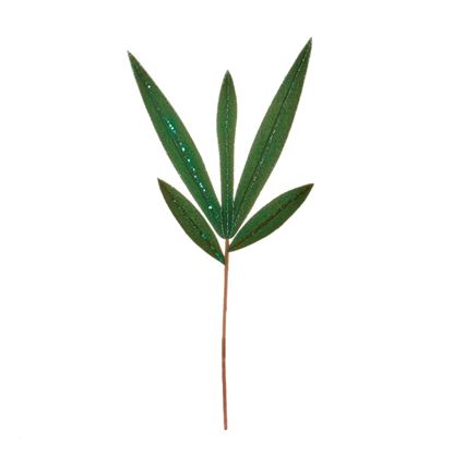 premier-emerald-green-leaf-with-glitter-stem