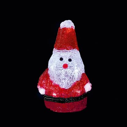 premier-battery-operated-lit-red-acrylic-santa-with-10-leds