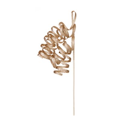 premier-champagne-gold-curly-glitter-stem