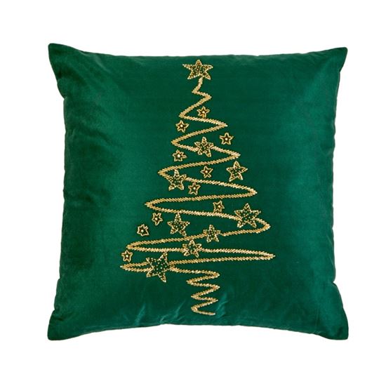 premier-dark-green-velvet-cushion-with-beaded-tree