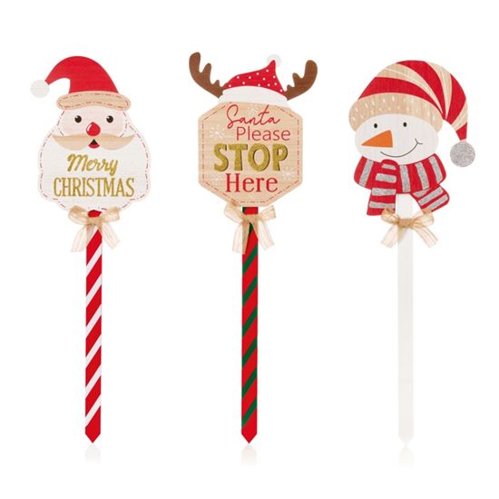 premier-christmas-character-bow-garden-stake