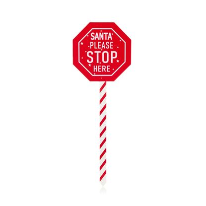 premier-santa-please-stop-here-garden-stake