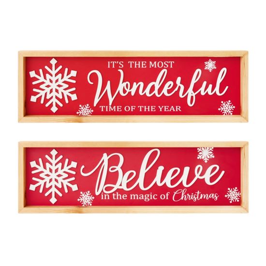 premier-christmas-wood-hanger-believe-wonderful