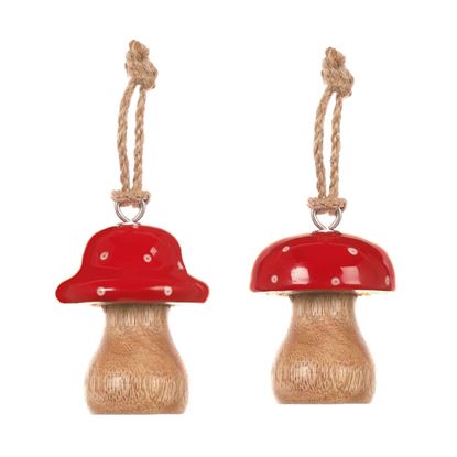 premier-mango-wood-mushroom-hanging-decoration