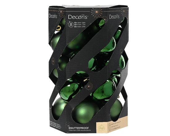 kaemingk-6cm-baubles-tube-30